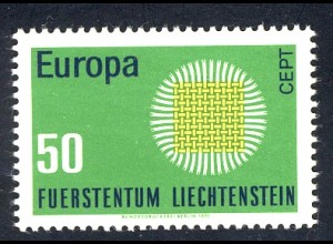 Europaunion 1970 Liechtenstein 525, Marke ** / MNH