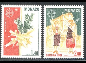 Europaunion 1981 Monaco 1473-1474, Satz ** / MNH