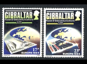 Europaunion 1984 Gibraltar 475-476, Satz ** / MNH