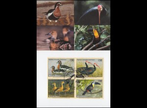 MK 81 von UNO Genf 466-469 Gefährdete Arten Vögel 2003, amtliche Maximumkarte