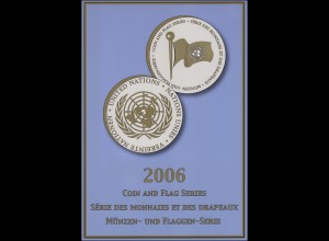 UNO Mappe Flaggen und Münzen 2006, postfrisch **