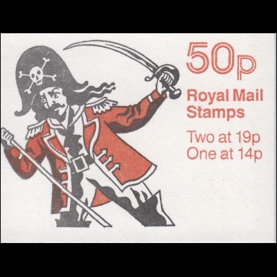 Großbritannien-Markenheftchen 82b Gilbert and Sullivan - Piraten 1988, **