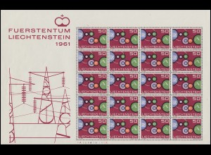 414 Europa / CEPT 1961, Kleinbogen Druckform A (Unterrand) ** postfrisch