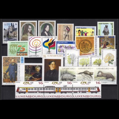 1385-1409 Luxemburg Jahrgang 1996 komplett, postfrisch