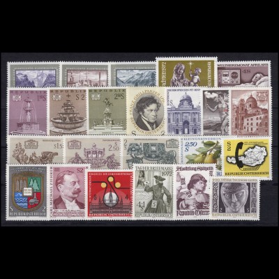 1381-1409 Österreich-Jahrgang 1972 komplett, postfrisch