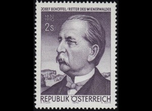 1320 60. Todestag, Josef Schöffel (1832-1910), 2 S, postfrisch **