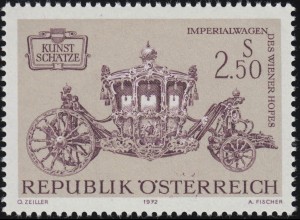 1408 Kunstschätze aus der Wagenburg, Imperialwagen des Wiener Hofes, 2.50 S **