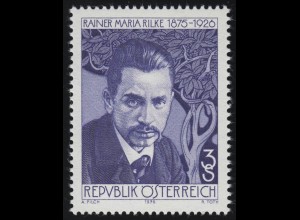 1539 50. Todestag, Rainer Maria Rilke (1875-1926) Dichter, 3 S, postfrisch **