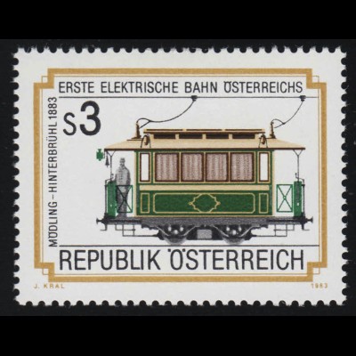 1757 Erste Elektrische Bahn Österreichs: Mödling-Hinterbrühl, Triebwagen 3 S **