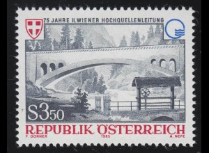 1834 75 Jahre 2. Wiener Hochquellenleitung, Aquädukt Steinbachtal, 3.50 S **
