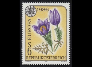 1848 Europa: Natur-und Umweltschutz, Große Küchenschelle, 6 S, postfrisch **