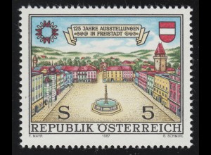 1893 125 Jahre Austellungen in Freistadt, Hauptplatz Freistadt 5 S postfrisch **