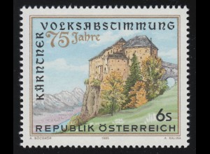 2172 Kärntner Volksabstimmung, Schloss Hollenburg, 6 S, postfrisch **