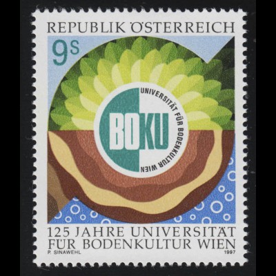 2230 Universität für Bodenkultur, sybmolische Darstellung & Emblem, 9 S, **