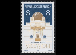 2247 100 Jahre Wiener Secession, Ausstellungsgebäude, 8 S, postfrisch **