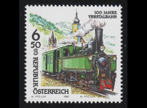 2255 Eisenbahnen Ybbstalbahn Dampflok Reihe Yv , Waldhofen a.d.Ybbs, 6.50 S **