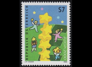 2311 Europa: Kinder bauen Sternenturm, 7 S, postfrisch **