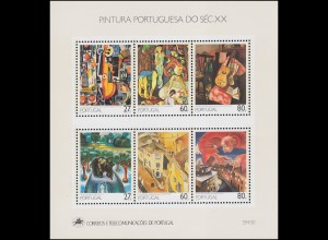 Portugal Block 62 Gemälde des 20 Jahrhunderts 1988, ** / MNH