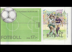 Markenheftchen 134 Tag der Briefmarke - Fußball, mit FN 2 **