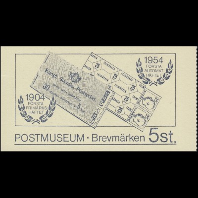 Sonder-Markenheftchen 75 Jahre Postmuseum mit 5 Vignetten 1984