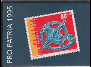 Schweiz Markenheftchen 0-100, Pro Patria Volkskunst Truhenschloss 1995, ESSt