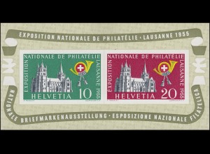 Schweiz Block 15 Briefmarkenausstellung Lausanne 1955, postfrisch **