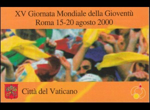 Vatikan-Markenheftchen 0-8 Tag der Jugend Rom 2000, selbstklebend, **