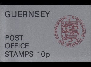 Guernsey Markenheftchen 1 Uniformen 10 Pence 1974, **