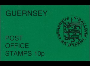 Guernsey Markenheftchen-Verkaufspackung VP 2a Wappen 1979, Rand links **