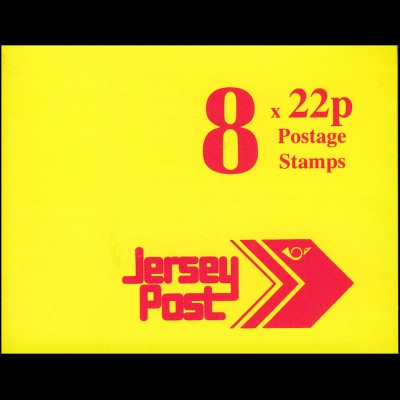 Jersey Markenheftchen 0-37, Post-Emblem 1,76 Pfund 1992, **