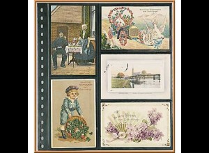 LINDNER Omnia-Postkartenblatt 021 für 10 alte Postkarten