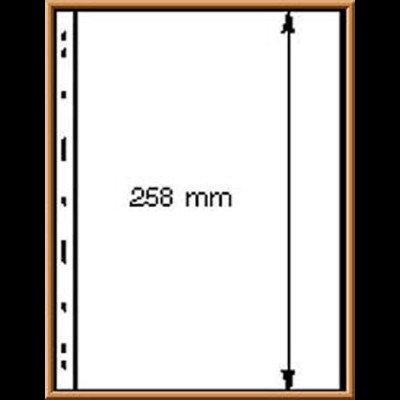 Lindner UNIPLATE 071, schwarz, 1 Streifen (Höhe 258 mm), 5er-Packung