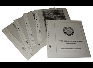 LINDNER-Vordrucke DDR Zusammendruckbogen 1978-1990